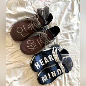 Adidas Pharrell NMD Human race sneakers Blue/Brown